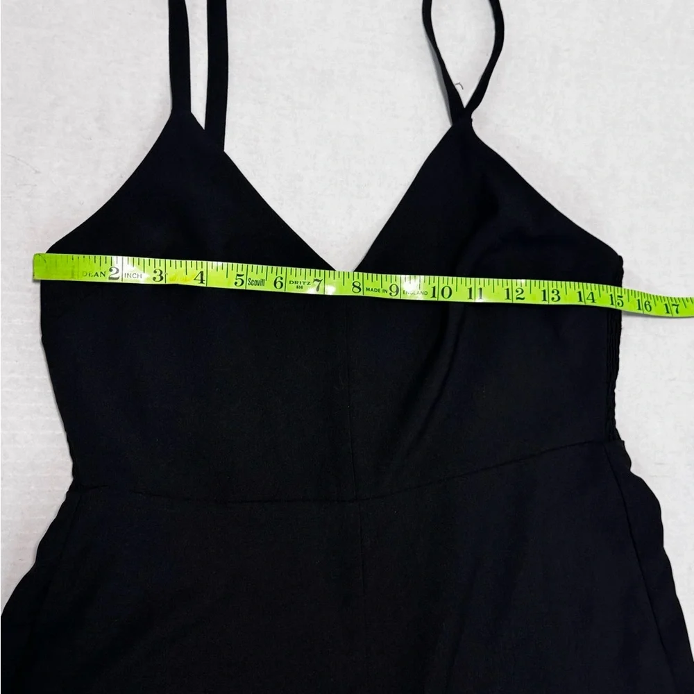 Madewell Thistle Cami Black Wide-Leg Jumpsuit with Spaghetti Straps Size 0